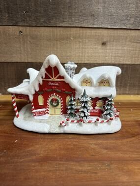 Hawthorne Village Coca-Cola Polar Bear Village Bed & Breakfast In Styrofoam